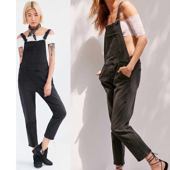 bdg black overalls